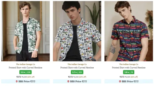 Image of The Indian Garage Co. Brand Men's Shirt @ Flat 83% Discount