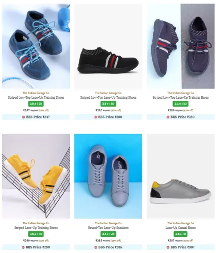 Image of The Indian Garage Co. Men's shoes starting @ ₹247