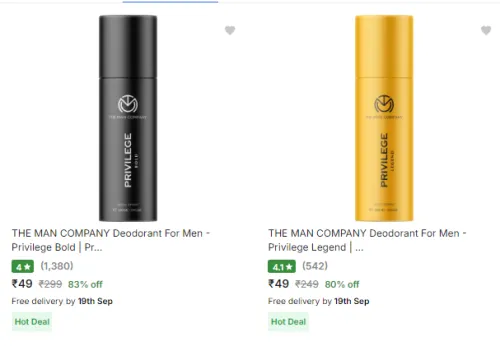 Image of The Man Company Beauty And Grooming products up to 84% Discount