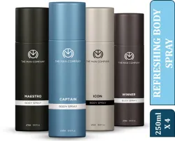 THE MAN COMPANY Captain Deodorant Spray For Men 4 x 250ml