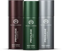 THE MAN COMPANY Privilege Hero, Titanium & Champion  (450 ml, Pack of 3)