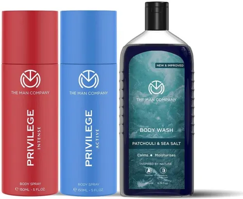Image of THE MAN COMPANY Set of 2 Deodorant with Hydrating Body Wash