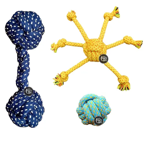 Image of The Pets Company 3-in-1 Dog Chew Toy Set