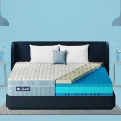 The Sleep Company SmartGRID Luxe Royale Queen Mattress, 78x60x8, Natural Latex, Ultra Luxury Comfort