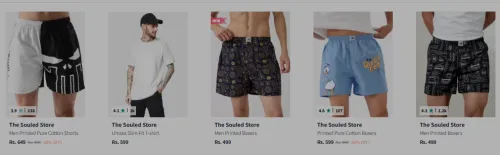 Image of The Souled Store Men's Clothing Starting At @₹499
