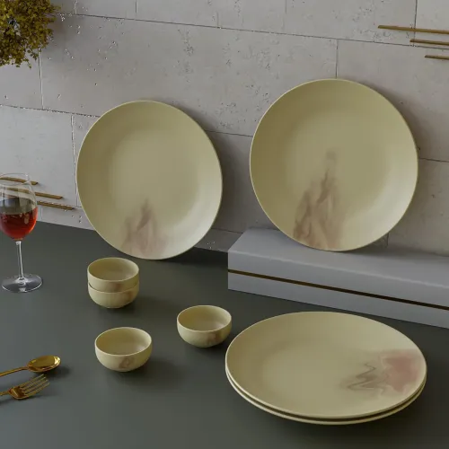 Image of The Earth Store Ivory Italian Set of 8 Dinner Set 4