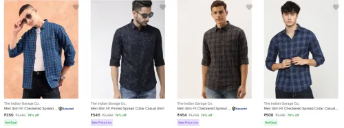 Image of The Indian Garage Co Casual Shirts at minimum 70% Discount