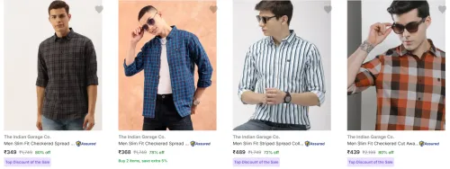 Image of The Indian Garage Co Shirts at minimum 70% Discount