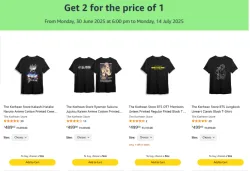 The Korhean Store Printed Crew t-Shirts Get 2 for the price of 1