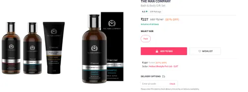 Image of THE MAN COMPANY Bath & Body Gift Set