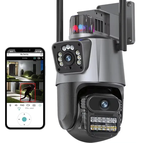 Image of THINKVALUE 6MP Outdoor WiFi CCTV Camera for Home Office Farm Construction Outdoor -2k High