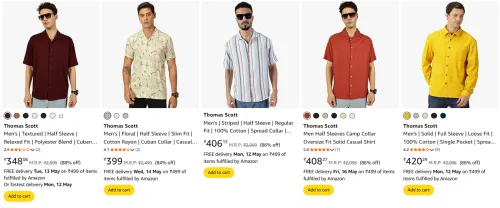 Image of Thomas Scott Men's Shirt Minimum 80% Discount