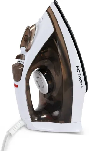 Image of Thomson Deluxe Plus 1600 W Steam Iron (Brown and White)
