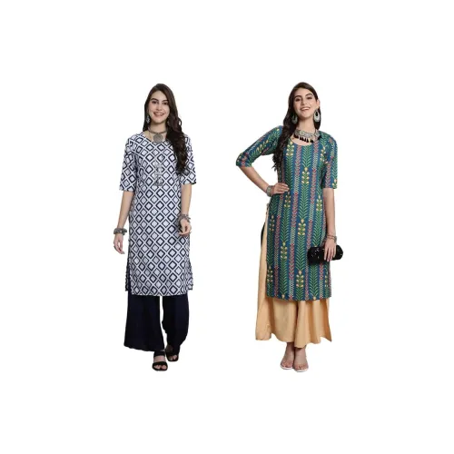 Image of Threads Kurti Crepe for Women