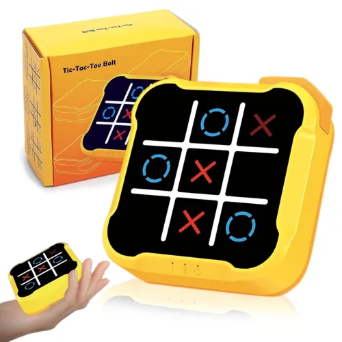 Image of Tic Tac Toe Bolt Game 4-in-1 Handheld Portable Electronic Toy