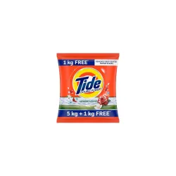 Tide Plus Double Power Detergent Washing Powder - 5 Kg + 1 Kg Free (Jasmine And Rose)