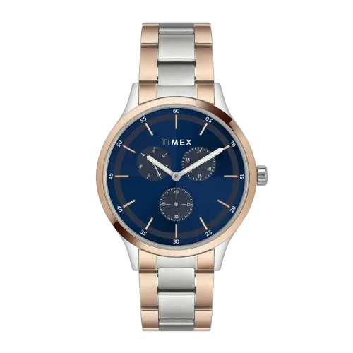 Image of TIMEX Analog Men's Watch Stainless Steel, Multicolor Strap