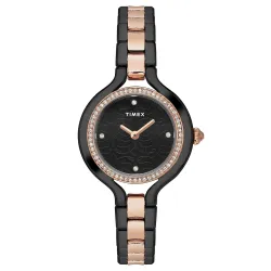 TIMEX Fria Women Rose Gold and Silver Watch