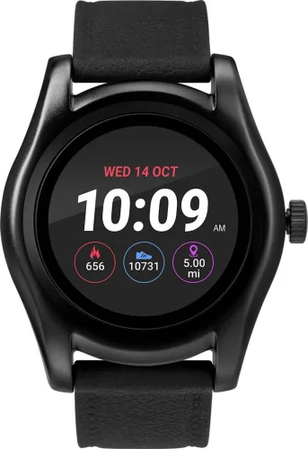 Image of TIMEX Iconnect 1 Smartwatch (Black Strap, Free Size)