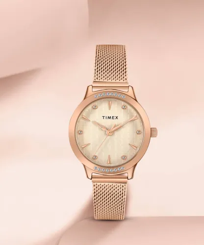 Image of TIMEX Rose Gold Dial Analog Watch