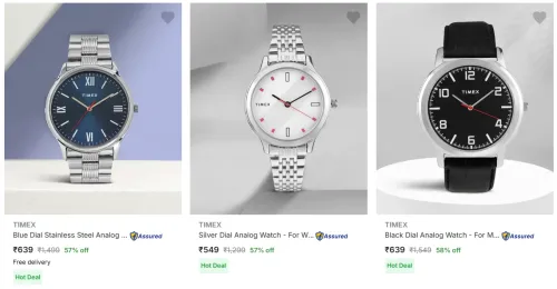 Image of Timex Wrist Watches starting at just ₹549