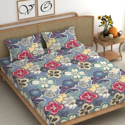 Image of TINDLER KNOTS 210 TC Microfiber King Fitted Bedsheet
