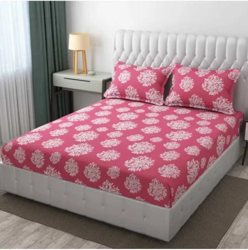 Image of TINDLER KNOTS 210 TC Microfiber King Fitted Bedsheet