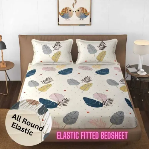 Image of TINDLER KNOTS 210 TC Microfiber King Fitted Bedsheet