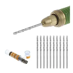 Tiny HSS Micro Drill Bits 0.3–1.6mm (20pcs) – Design #2