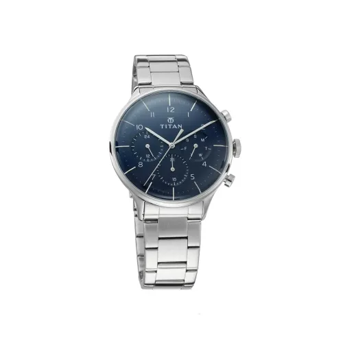 Image of Titan Classique Analog Blue Dial Men's Watch