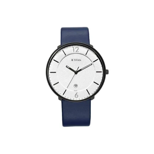 Image of Titan Analog White Dial Men's Watch-1849NL01