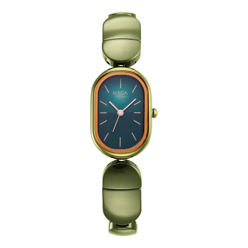 Image of Titan Raga Ceramics Blue Dial Analog Watch for Women