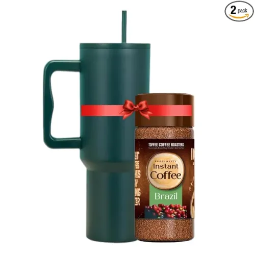 Image of Toffee Coffee 1200ml Insulated Tumbler + 50g Brazil Coffee