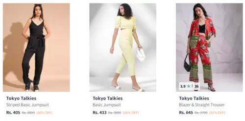 Image of Tokyo Talkies Brand Women's Jumpsuits @ Up to 86% Discount