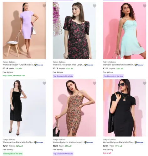 Image of Tokyo Talkies Dresses And Gowns @ Up to 80% Discount
