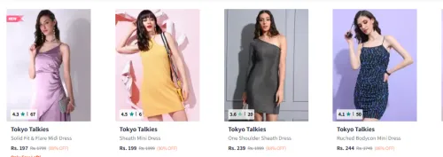 Image of Tokyo Talkies Women's Dresses at minimum 86% Discount