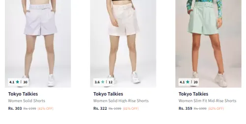 Image of Tokyo Talkies Women Fashion Minimum 80% Discount