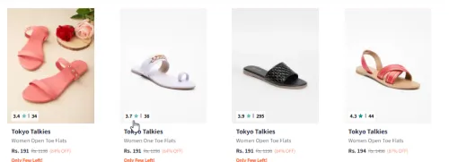 Image of Tokyo Talkies Women's Flats at minimum 80% Discount