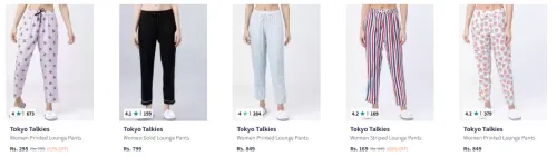 Image of Tokyo Talkies Women Lounge Pants Starting At @₹169