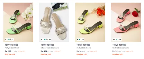 Image of Tokyo Talkies Women's Block Heels Starting At ₹299