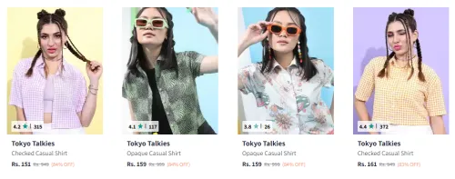 Image of Tokyo Talkies Women's Casual Shirt Starting At ₹151