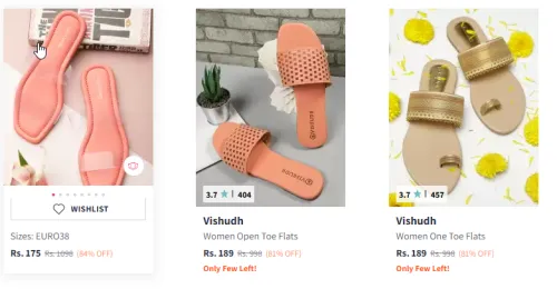 Image of Tokyo Talkies Women's Open Flats Starting At ₹175