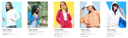 Image of Tokyo Talkies Women’s Sweatshirt Starting At @₹189