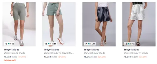 Image of Tokyo Talkies Women Slim Fit Shorts Starting At ₹153
