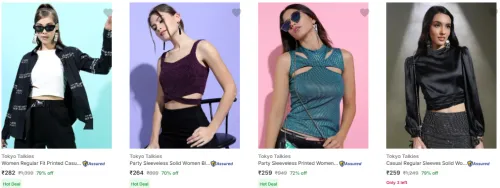 Image of Tokyo Talkies Women's Top at minimum 70% Discount