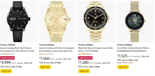 Image of Tommy Hilfiger Analog Watch Minimum 50% Discount