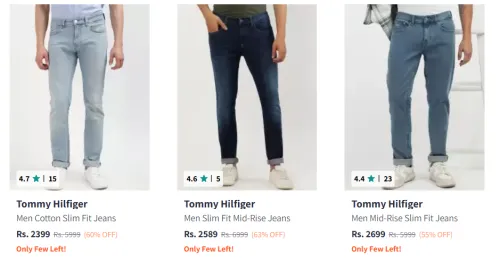 Image of Tommy Hilfiger men Fashion Jeans Minimum 55% Discount