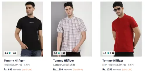Image of Tommy Hilfiger Men Fashion Shirt Minimum 60% Discount