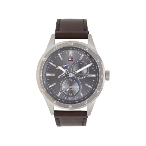 Image of Tommy Hilfiger Multi-Function Grey Dial Men's Watch - TH1791637 (Free Size)