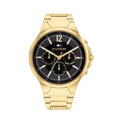 Tommy Hilfiger Sienna Black Gold Watch